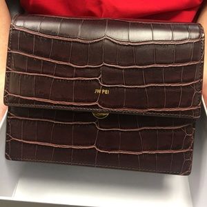 JW PEI brown vegan leather crossbody